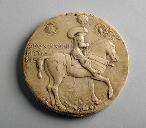 Médaillon en plâtre