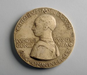 Médaillon en plâtre