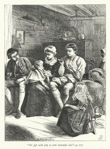 Illustration pour Le Voyageur - George John Pinwell