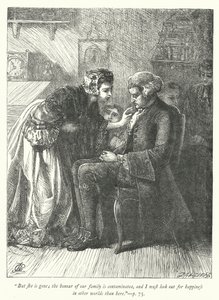 Illustration pour « Le Vicaire de Wakefield » (gravure) - George John Pinwell