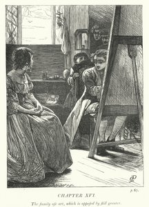 Illustration pour « Le Vicaire de Wakefield » (gravure) - George John Pinwell