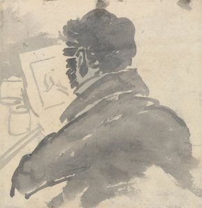 Étude de J.M.W. Turner en train de dessiner