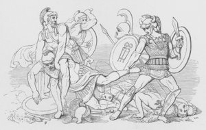 La Bataille du Lac Régille - George Junior Scharf