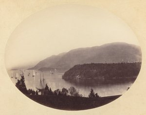 Depuis Trophy Point, West Point, rivière Hudson, vers 1867-1868 - George K Warren