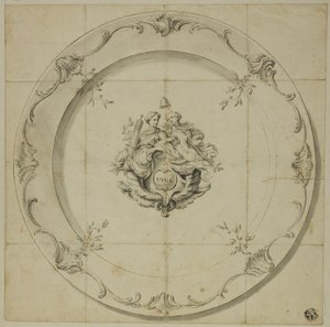 Motif pour assiettes en porcelaine (Utica) - George Knapton