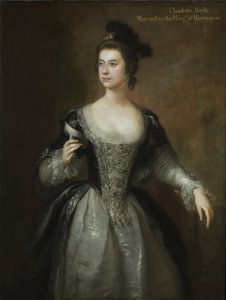 Portrait de Lady Charlotte Boyle, Baronne Clifford et Marquise de Hartington - George Knapton