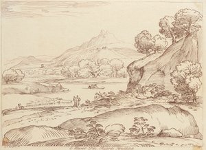 Sans titre : scène pastorale - George Knapton