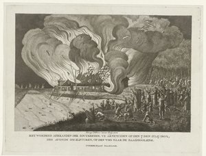 Incendie des salines à Arnemuiden, 7 juillet 1802 - George Kockers