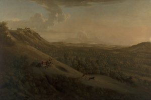 Box Hill, Surrey, avec Dorking au loin - George Lambert