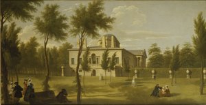 Vue de la villa de Chiswick depuis la pelouse, vers 1735