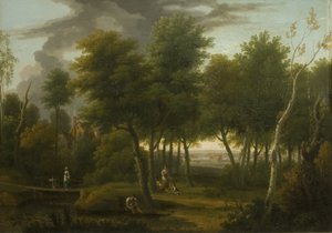 Paysage boisé - George Lambert