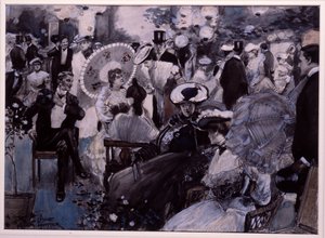 Une fête dans le jardin - George Leslie Hunter