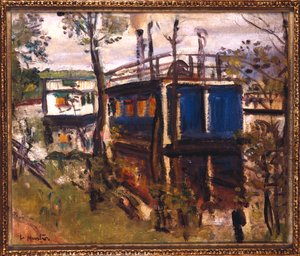 House Boats, Loch Lomond - George Leslie Hunter