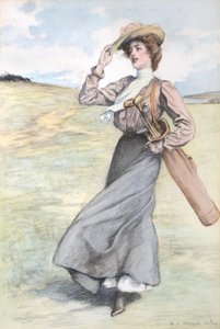 Dame golfeuse - George Loraine Stampa