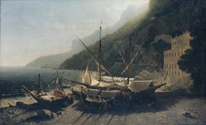 Vue sur Amalfi, baie de Salerne - George Loring Brown