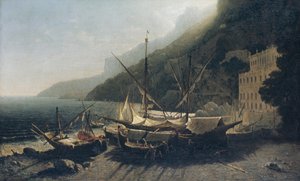 Vue à Amalfi, Baie de Salerne, 1857 - George Loring Brown