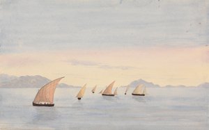 Pointe de Tarifa, Espagne et Mons Abyla, Afrique - George Lothian Hall