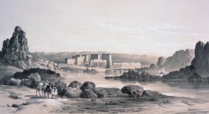 Philae, regardant vers le sud, Égypte, 1843 - George Moore
