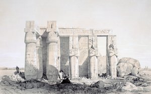 Le Ramseion, Louxor, Égypte, 19ème siècle - George Moore