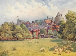 Le Château depuis les champs - George Moore Henton