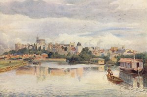 Windsor depuis la rivière - George Moore Henton