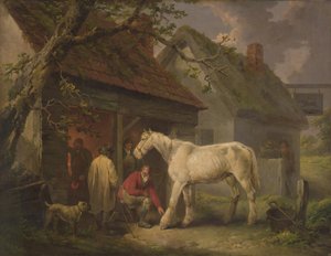 La boutique du maréchal-ferrant (ou La forge du maréchal-ferrant) 1793 - George Morland