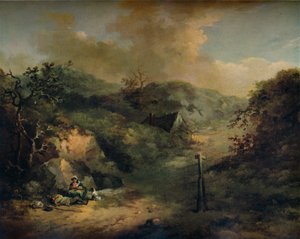 Une colline avec des vagabonds se reposant, vers 1793 - George Morland