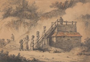 Un séchoir à houblon - George Morland
