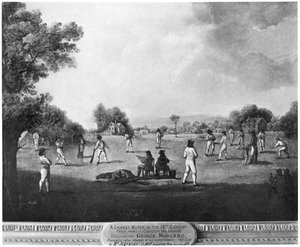 Un match de cricket, 18e siècle 1912 - George Morland