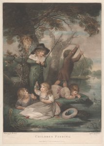 Enfants pêchant