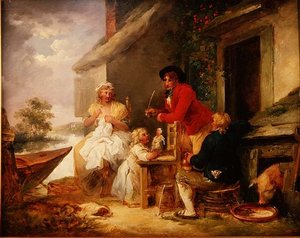 Porte de cottage - George Morland