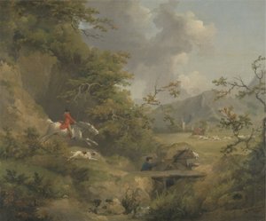 Chasse au renard en pays vallonné - George Morland
