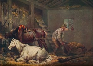 Chevaux dans une écurie, 1791