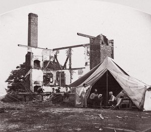 Bull Run, maison de Mme Henry, 21 juillet 1861, 1861 - George N. Barnard