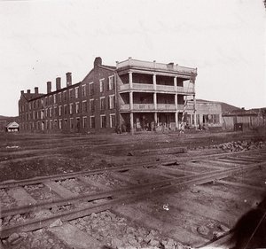 Crutchfield House, Chattanooga, Tennessee, vers 1864 - George N. Barnard