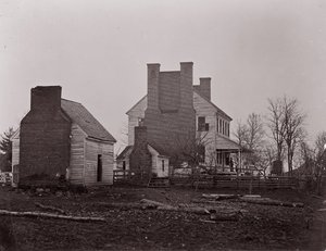 Maison Lewis. Champ de bataille de Bull Run, 1861-62 - George N. Barnard