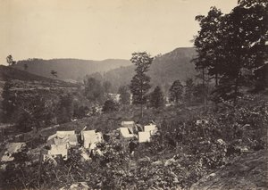 Passage dans la chaîne de Raccoon, Whiteside No. 2, années 1860 - George N. Barnard