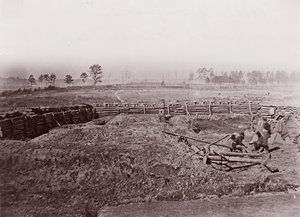 Fortifications rebelles devant Atlanta, vers 1864 - George N. Barnard