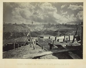 Travaux rebelles devant Atlanta, GA, No. 5 - George N. Barnard