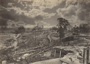 Travaux rebelles devant Atlanta, Géorgie No. 1, années 1860 - George N. Barnard