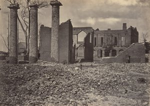 Ruines à Columbia, Caroline du Sud No. 2, années 1860 - George N. Barnard