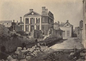 Ruines du manoir Pinckney, Charleston, Caroline du Sud, années 1860