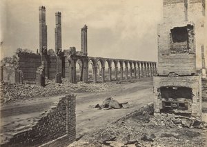 Ruines de la gare ferroviaire, Charleston, Caroline du Sud, années 1860 - George N. Barnard