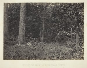 Lieu du décès du général McPherson - George N. Barnard