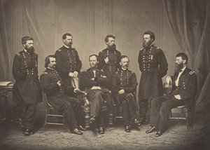 Sherman et ses généraux, 1860s - George N. Barnard