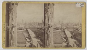 Vue stéréoscopique de Clark Street après l