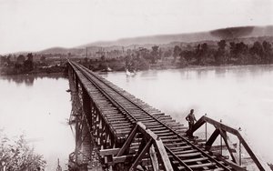Rivière Tennessee à Bridgeport, vers 1864