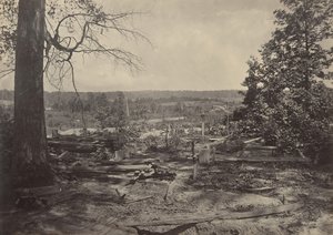 Le champ de bataille de Peach Tree Creek, Géorgie, années 1860 - George N. Barnard