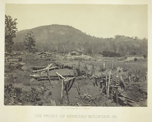 Le front de la montagne Kenesaw, GA, 1866