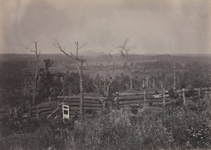 Vue de la montagne Kenesaw, Géorgie, années 1860 - George N. Barnard